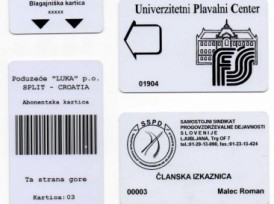 Vzorci ID kartic monokromatski tisk