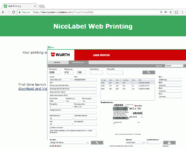 web printing